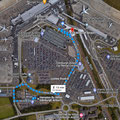 Fussweg Hotel zur Tramstation am Flughafen