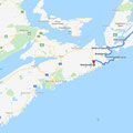 North Sydney -> Irish Cove -> Strait of Canso -> Boylsten -> Canso -> Sherbrooke 