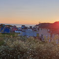 Sonnenuntergang. Blick von unserer Terrasse