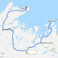 Twillingate -> Notre Dame Junction -> Sheppardville -> La Scie