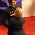 Judd Trump beim Interview mit Hazel Irvine