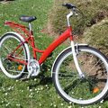 Red bicycle "COASTER" standard frame