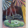 "Dinge A" (物A )　41 × 32 cm, Oil on linen( 麻布キャンバスに油絵具 ), 2023