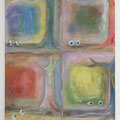 freie Übersetzung" (自由訳 )　80,5 × 65 cm , Oil on linen  ( 麻布キャンバスに油絵具 ), 2022 