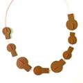 Aino-Astrid Gaedtke - Graphic collier, copper + jewellery enamel + thread