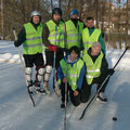 Unser Eiskhockeyteam 2012: stehend: K. Liebhart, M. Gundinger, St. Nendwich, C. Merzdovnik  sitzend: D. Fürlinger und Th. Anglmayer