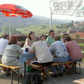 Abschluß beim Heurigen am "Heiligenstein" Zöbing