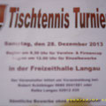 Tischtennis - Vereinscup 28.12.2013 in Langau