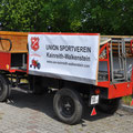 Unser neu erworbener "Fanwagen" - er wird die nächsten Wochen noch weiter bestückt werden (Feuerlöscher, Reservespritbehälter, Abschleppstange usw..)