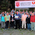 Gruppenfoto einer tollen Feier - Danke Franz