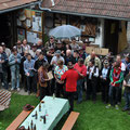 Uebergabe des HOLZLOGOS an Familie GRATH