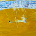 Swimming 15.8cmx22.7cm oil on canvas