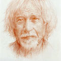 Portrait in Rötel, Portraitzeichnung 