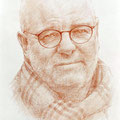 Portraitzeichnung in Rötel, Porträtzeichnung 