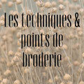 Points de Broderie - AU FIL DE L’YÈRES - Broderie et couture - lin - 