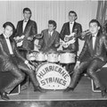 THE HURRICANE STRINGS with drummer Hans de Wekker (Crailsheim, Jan. 1963)