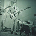 Anthony & his Skylarks in TV uitzending Combo op 1 maart 1965 - vlnr: Anton Krijnen, Bertus van Heijst en Ad Wijgergangs