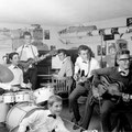 JOHNNY & HIS CELLAR ROCKERS (september 1961) In de kelder aan de Transvaalstraat 83 vlnr: Pierre van der Linden - Jan Akkerman - Cocky Akkerman - Hans Kuyt - Cor Engelsma - Jan Burgers