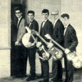 The Black Albino's (1962) vlnr: Joop Jonkers (Dean Holley), Martin de Roo, Paul van der Voort Maarschalk, Joop van Heusden, Simon Lardenoy