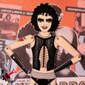 Tributo a la genial "The Rocky Horror Picture Show" (Jim Sharman, 1975),  del musical de James O´Brien. Señoras y señores, el único y maravilloso Frank n Furter, con la interpretación de otro planeta de Tim Curry.