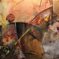 Abstract - 2016 - acryl op doek 90 x 70 - verkocht