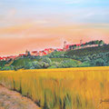 Vézelay - 2012 - acryl op doek 90 x 70