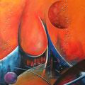 Abstract - 2018 - acryl op doek 70 x 90 - verkocht