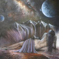 "Artemis en Orion" - olieverf op doek 100 x 120