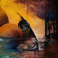 "Wave of Planets" - acryl op doek 90 x 70