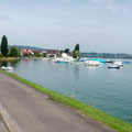 Am Untersee - ja, die Schweiz hat Unterseeboote, mit denen man segeln kann ...