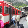 Rückfahrt mit der Bergbahn nach Andermatt ...