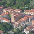 vue aérienne du village de Nailloux près des Gites des Camparros