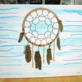 "Dreamcatcher", hand-coloured on canvas, © Jan Leichsnering, All Rights Reserved