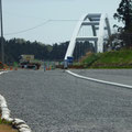 ６０５　大島への架橋の工事状況
