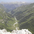 Kaisertal mit den Allgäuer Alpen im Hintergrund