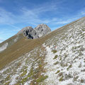 Blick von der Loreascharte zum Loreakopf