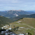 Blick zu den Gipfeln über dem Tannheimer Tal