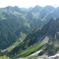 Wildental mit Fluchtalpe,Fiderepasshütte sowie den Schafalpenköpfen.