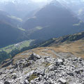 Beim Abstieg,mit Blick zum Pimig,ins Kaisertal und Krabbachtal