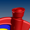 close view of post cap