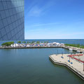 Blick von der Terrasse - Rock and Roll Hall of Fame and Museum