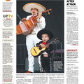 Auch am nächsten Tag in der Zeitung ist der 2jährige Omar Gonzalez der Star!