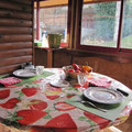 Premier repas sur la loggia