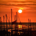 Sonnenuntergang Dorum / Nordsee-2