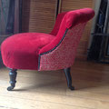 FAUTEUIL CRAPAUD - restauration complète. Tissu Designers Guild