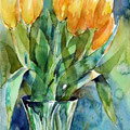 Tulips IV (O3) / Watercolour 17x24cm Lukas © janinaB. 2016