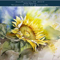Sunflowers III 2019 (T1) / 30x40cm Watercolour by ©janinaB.
