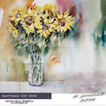 Sunflower III 2016 (14) / Watercolour 30x40cm on Arches CP © janinaB. 2016