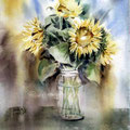 Sunflower-II-2016 (17) / Watercolour 30x40cm on Fabriano CP © janinaB. 2016