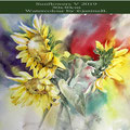 Sunflowers V 2019 (T1) / 30x40cm Watercolour by ©janinaB.